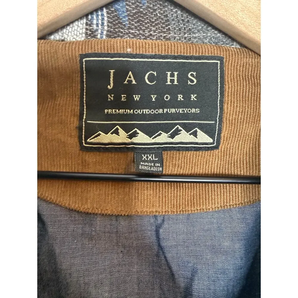 JACHS Men's PREMIUM OUTDOOR Southwestern Patterned Shirt Jacket Wool Blend